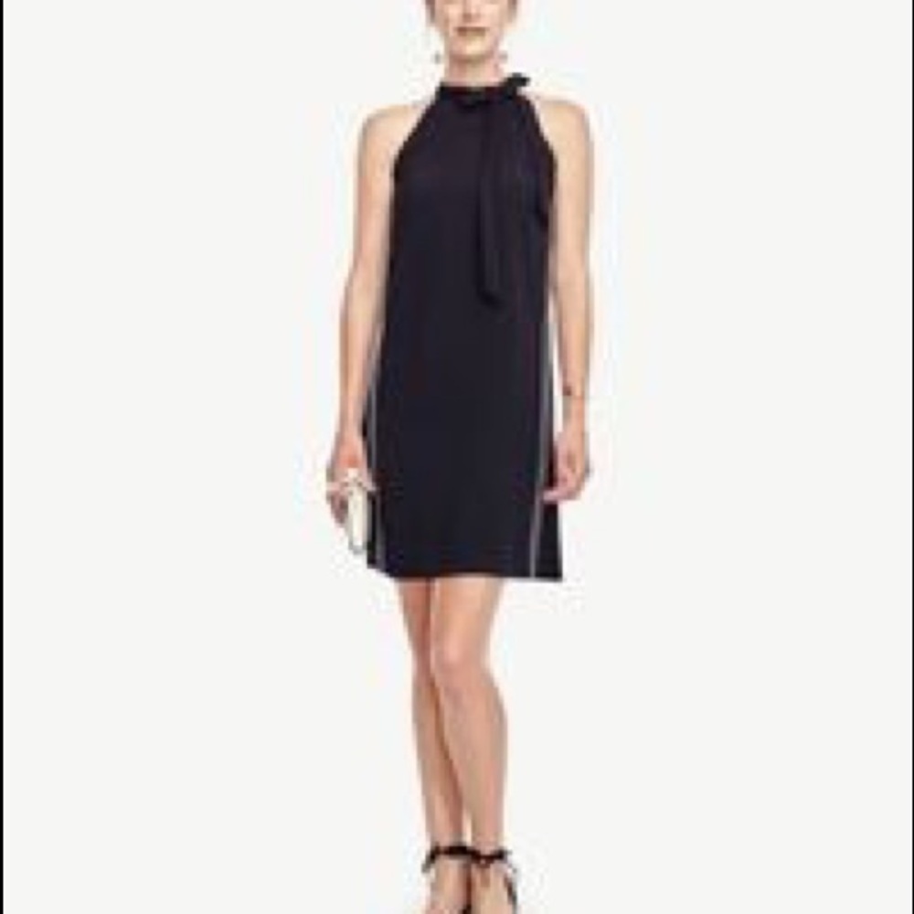 Ann Taylor Bow Neck A-line Dress